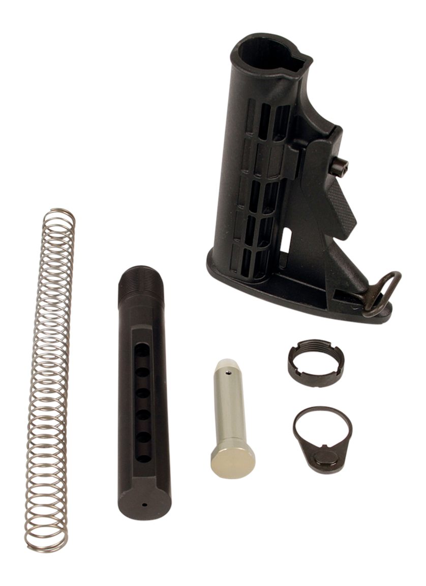 LBE Unlimited MILSTKKT Complete Mil-Spec Stock Kit 6 Position Black Synthet