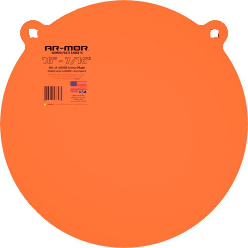 Ar mor 16in MIL41600 Steel Gong 7/16in Thick Orange Round