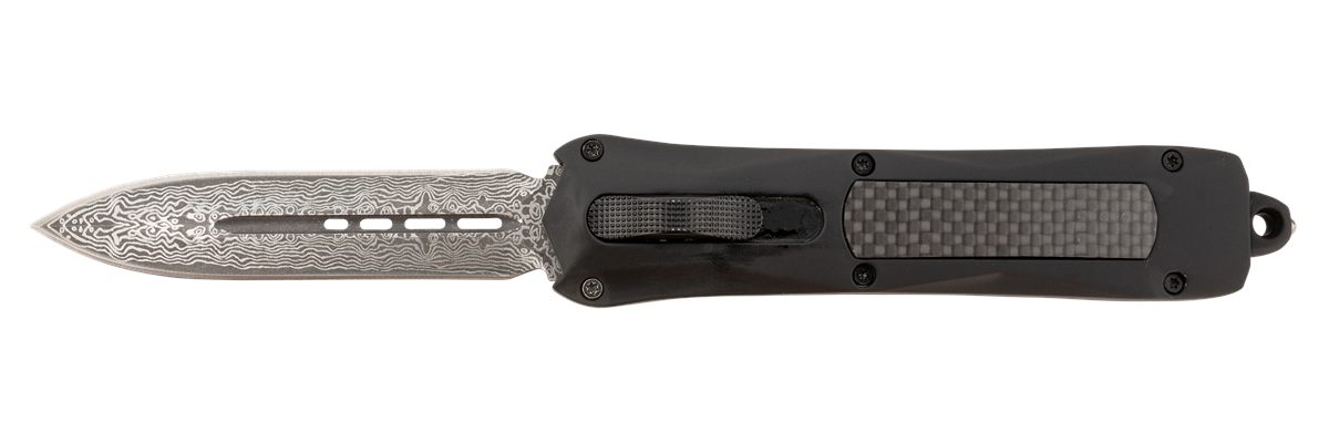 Steel River Knives A163BDD Spartan 3.50in OTF Dagger Plain Damascus 440C SS