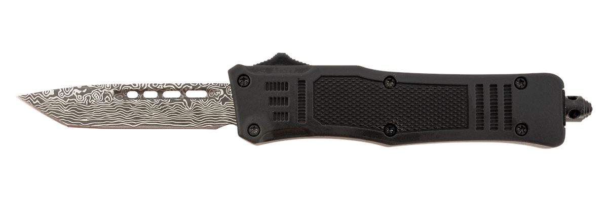 Steel River Knives MT616BDP Spartan Mini 2.75in OTF Tanto Plain Laser Etche