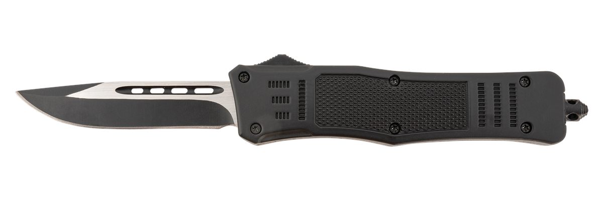 Steel River Knives T618BDP Spartan Medium 3.25in Drop Point Plain Black/Sil