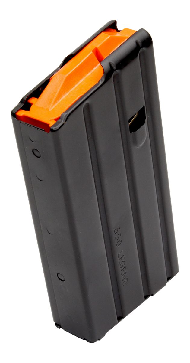 C Products DuraMag 2035041178CPD SS 20rd 350 Legend for AR-15 Black w/ Oran