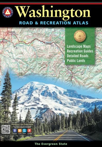 Benchmark Maps Washington Road Recreation Atlas - 10th Edition, 2022 (Bench