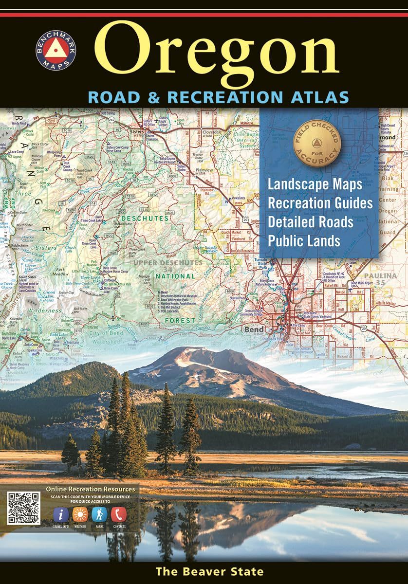 Benchmark Maps Oregon Road and Recreation Atlas - 11th Edition, 2024 (Bench