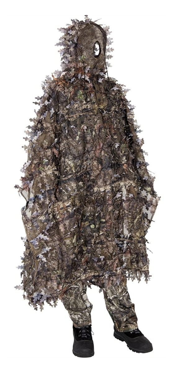 Ameristep 3D Leafy Poncho | Mossy Oak Camo Hunting Gilly for Ultimate Conce