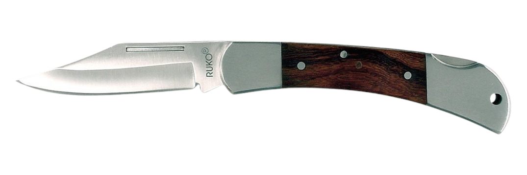 Rynoblade Knives Ruko NK813-40K-CS 420A 3-1/2in Hardwood Folding