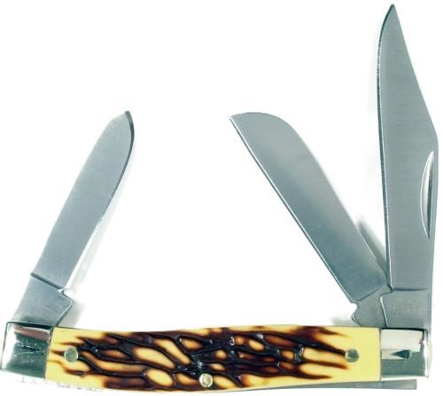 Ruko Folder 3.5in Simulated Deer Horn Handle Clamshell view 2