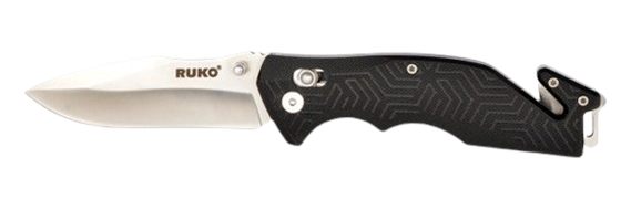 Rynoblade Knives Ruko RUK0188BK-CS 420A 3.5inRESCUE GFR Folding