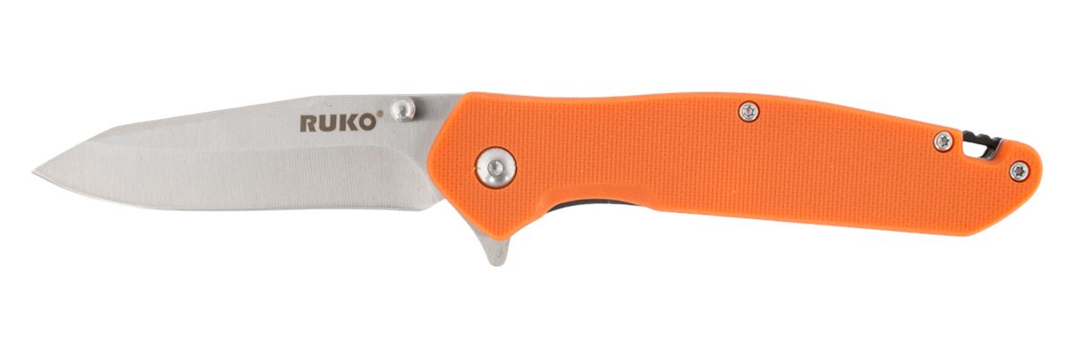 Rynoblade Knives Ruko RUK0187BZ 420A 3.25inTACT ORN GFR Folding