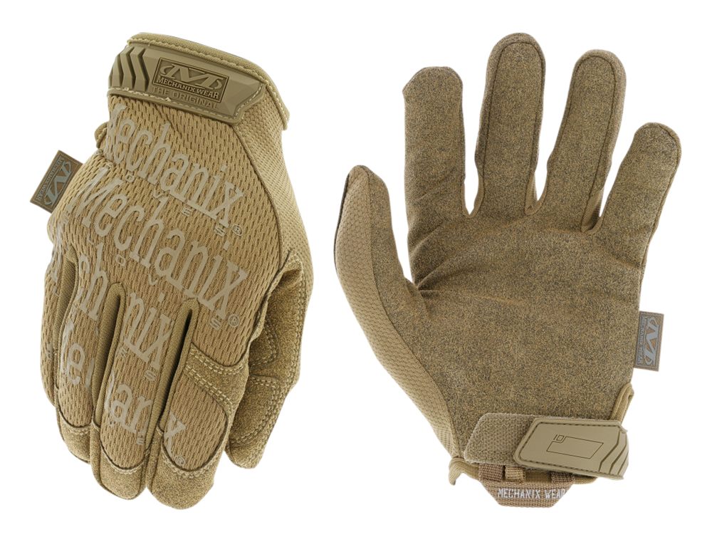 Mechanix Wear MG72009 Original Coyote Synthetic Leather Medium Velcro Closu