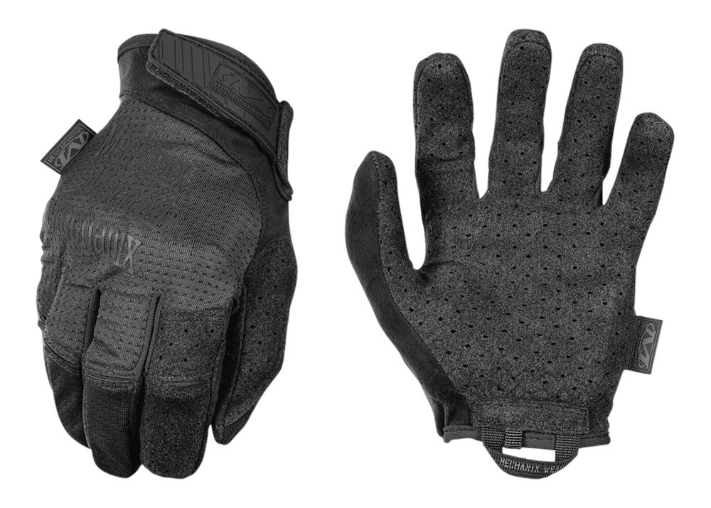 Mechanix Wear MSV55009 Specialty Vent Covert Black Suede Medium Velcro Clos