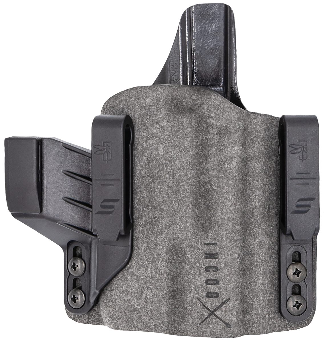 Safariland INCOG0835A0CX261 X IWB Gray Cordura Fits Glock 17/19, Belt Clip