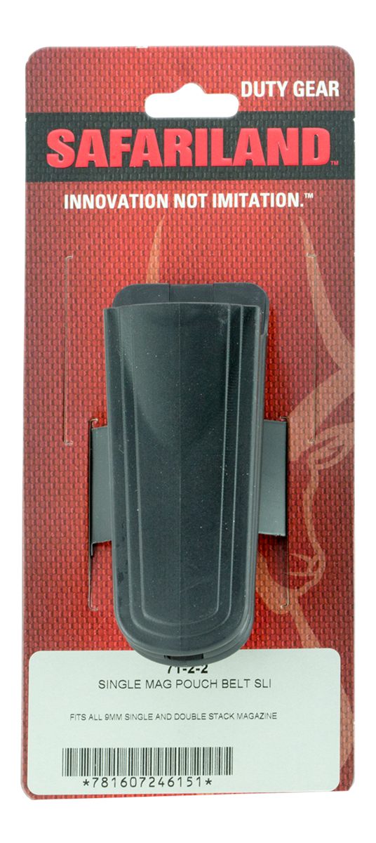 Safariland 7122 Double Mag Pouch Belt Slide Mount, Black Polymer fits 1.50i
