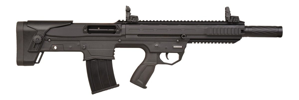 Adamson Macro Polo 12ga Syn 18 Mag Fed Blk Bullup S