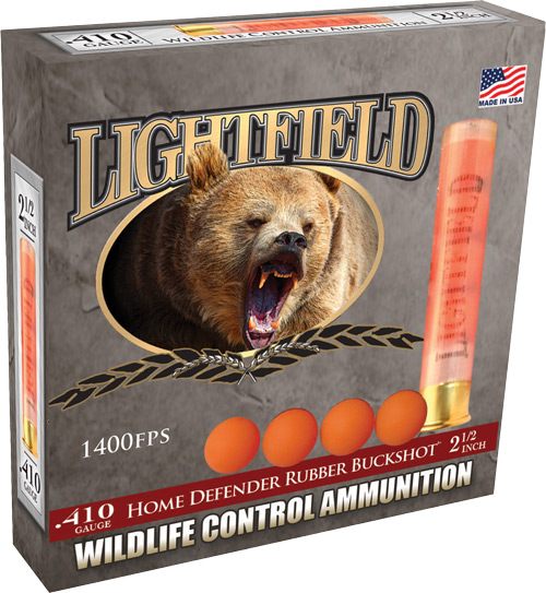 Lightfield 410 2.5in Rubber Buck 4 Pellet 5RD 10BX/CS