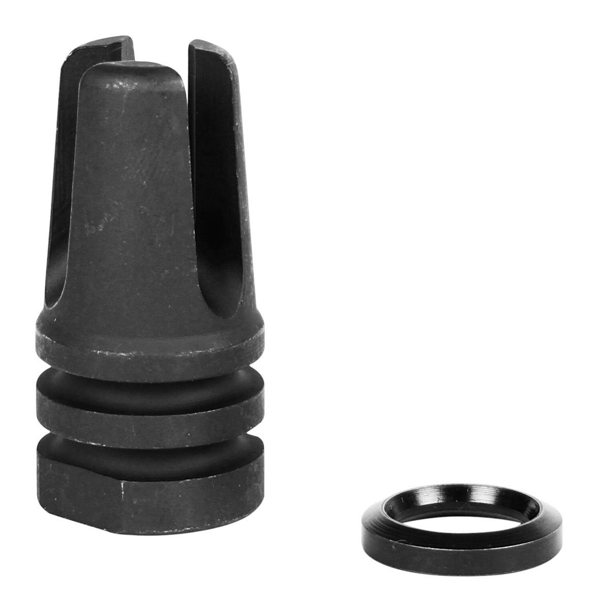 LBE Unlimited ARFH3PNG Three Prong Flash Hider Black 1215 Steel with 1/2in