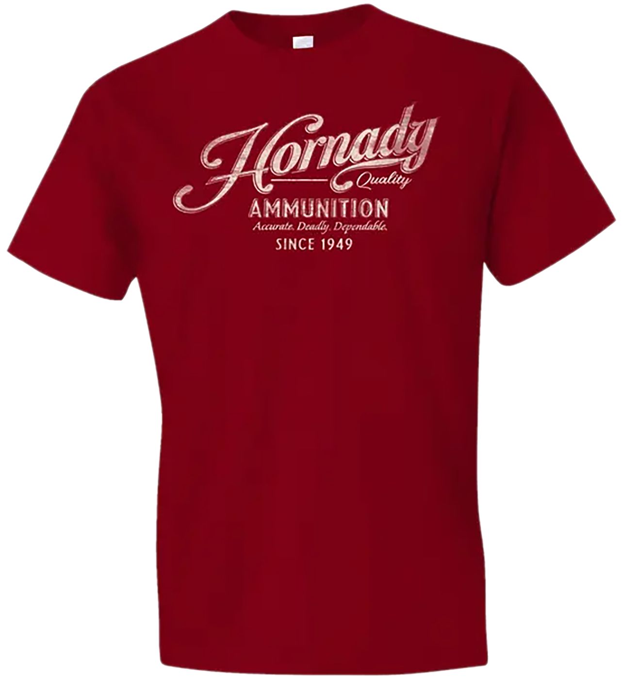 Horizon Design Hornady Gear 31873 Vintage Script Red Cotton Semi-Fitted Lar