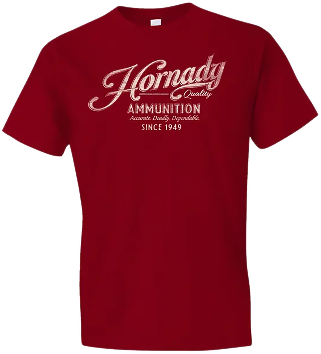 Horizon Design Hornady Gear 31874 Vintage Script Red Cotton Semi-Fitted XL
