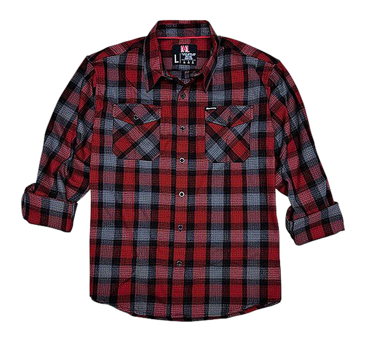 Horizon Design Hornady Gear 32194 Flannel Shirt XL Red/Black/Gray, Cotton/P