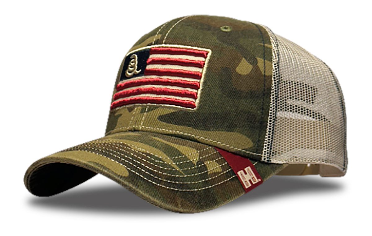 Horizon Design Hornady Gear 33300 Trucker Camo American Flag Patch