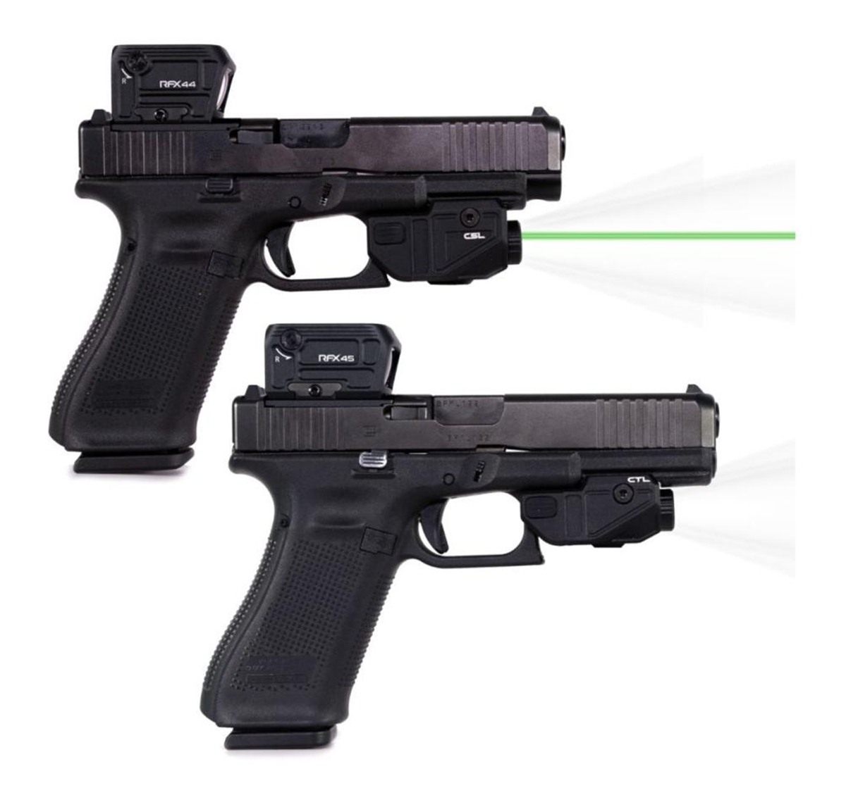 Viridian Green Lasers 9300041 C5L for Glock with SAFECharge C Series Black view 2