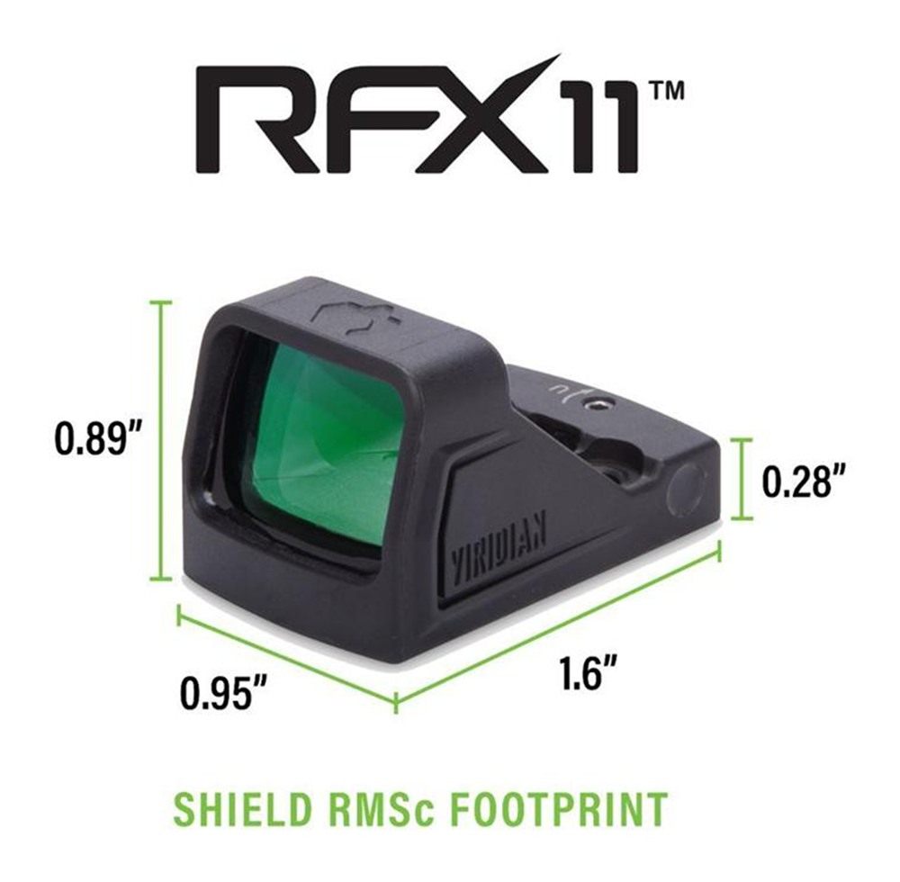 Viridian Weapon Technologies RFX11 Custom Green Dot Reflex Sight for Walthe view 3