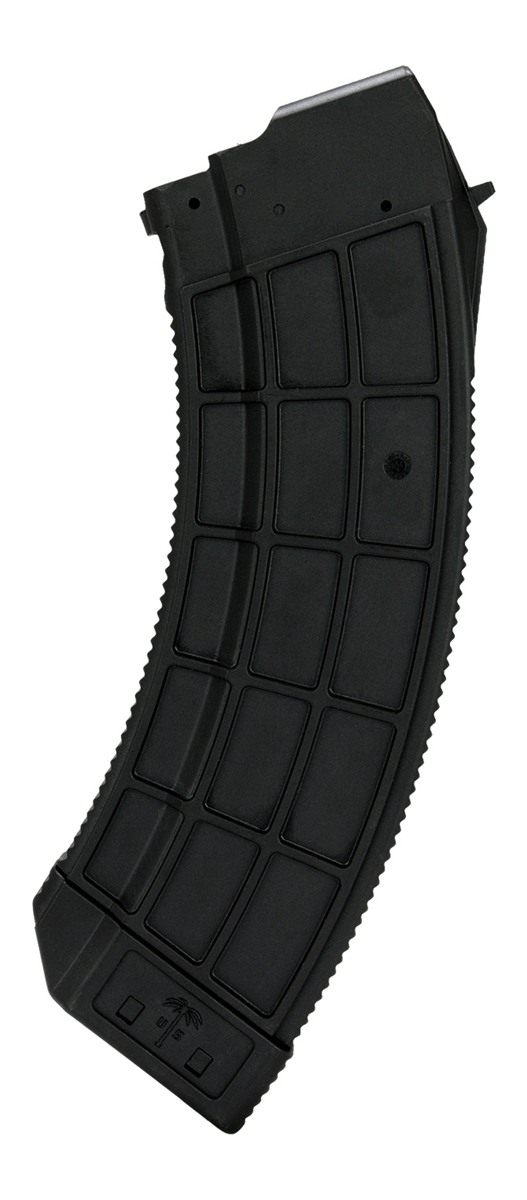 US Palm Century Arms AK30R Rifle Magazine 7.62x39 30/rd Clear/Black Polycar