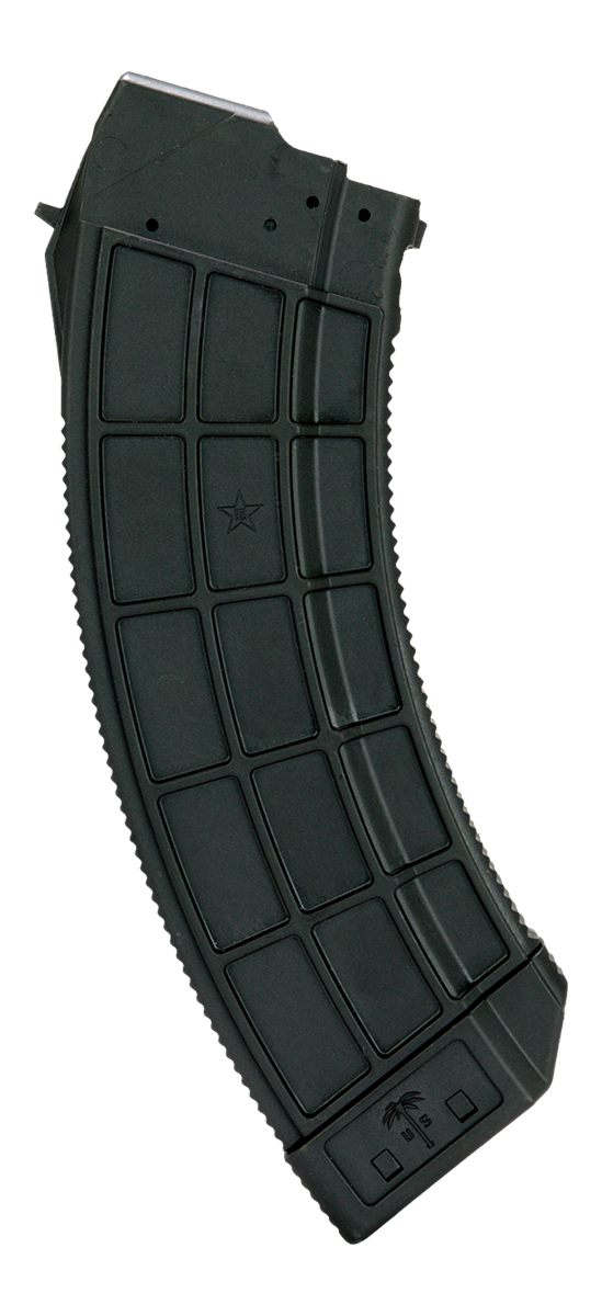 US Palm Century Arms AK30R Rifle Magazine 7.62x39 30/rd Clear/Black Polycar view 2
