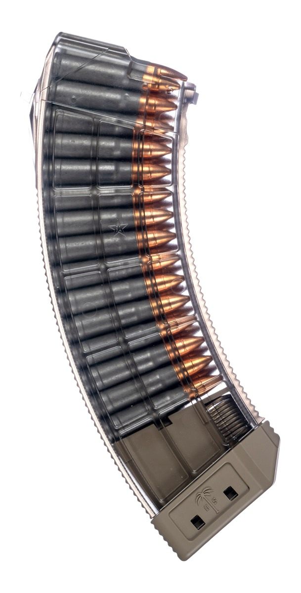 Century Arms US Palm MA1119A Standard 30rd 7.62x39mm Fits AK-47 Clear w/Fla