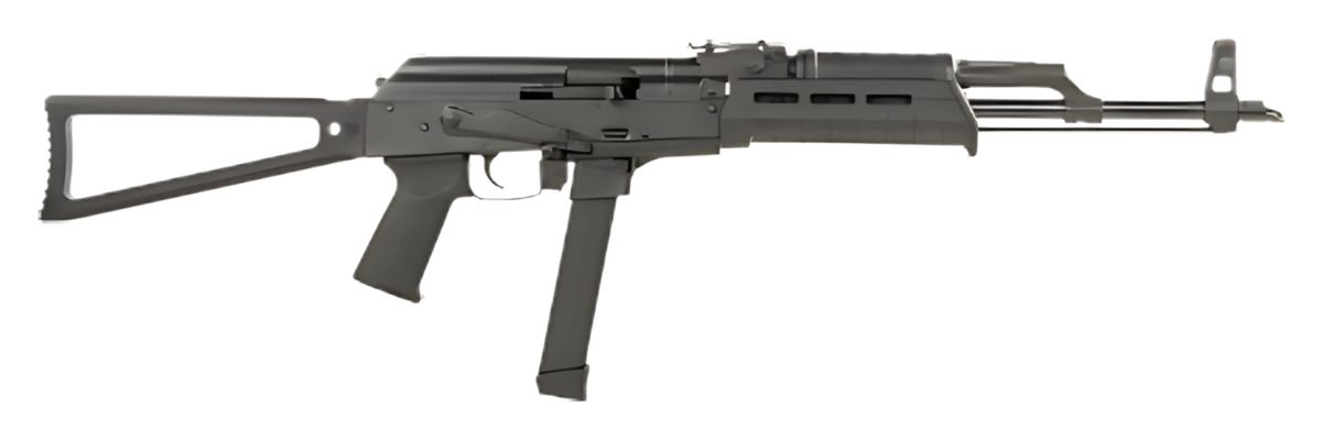 Century Arms Wasr MC10 9MM Rifle 17.5in Black, Triangle Stock, 1-33RD GLOCK