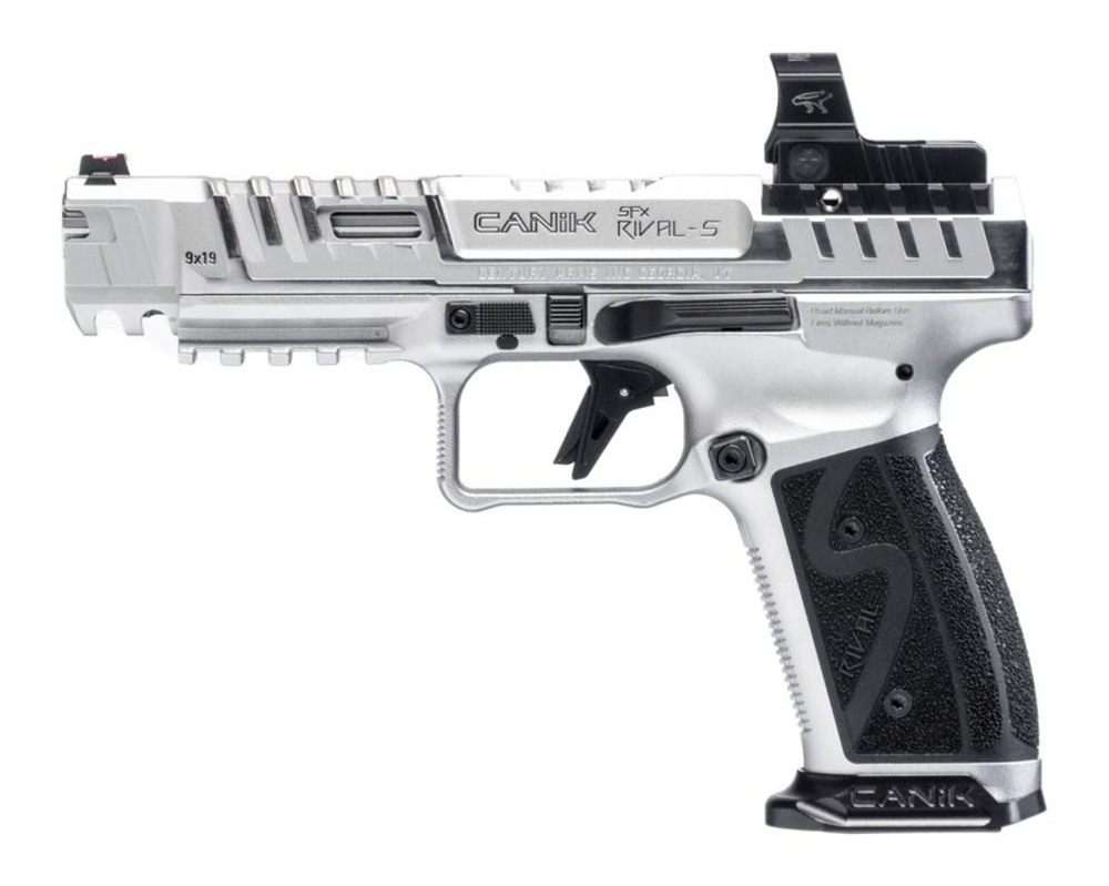 Canik SFx Rival-S Chrome Handgun 9mm Luger 18rd Magazines (2) 5in Barrel wi view 2