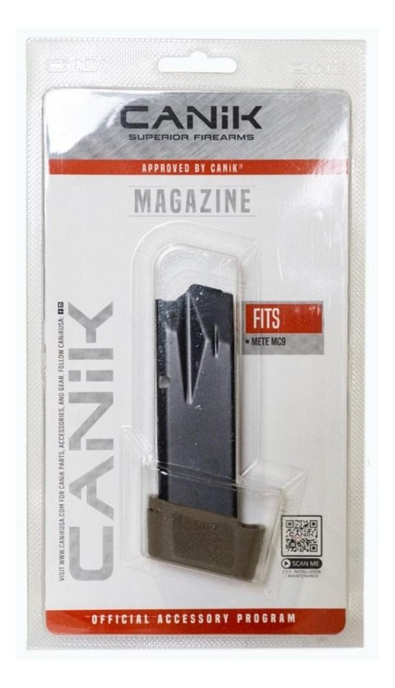 Canik Mete MC9 Handgun Magazine with Full Grip Extension FDE 9mm Luger 15/r view 3