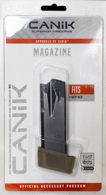 Canik Mete MC9 Handgun Magazine with Full Grip Extension FDE 9mm Luger 15/r view 4