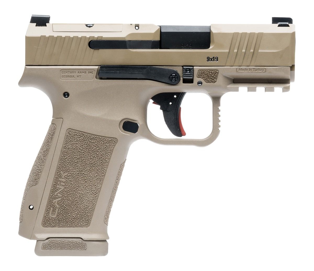 Canik Century Arms HG7882DN Mete MC9L Sub-Compact 9mm 17+1 3.18in FDE Steel