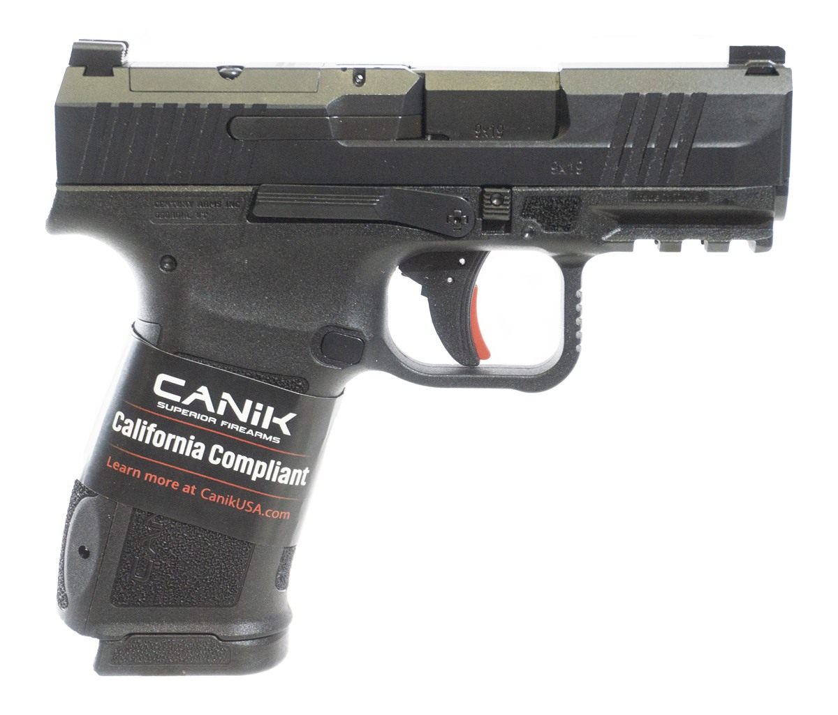 Canik HG7884CA-N Mete MC9L Compliant 9mm Luger 10+1 3.18in Black Steel Barr