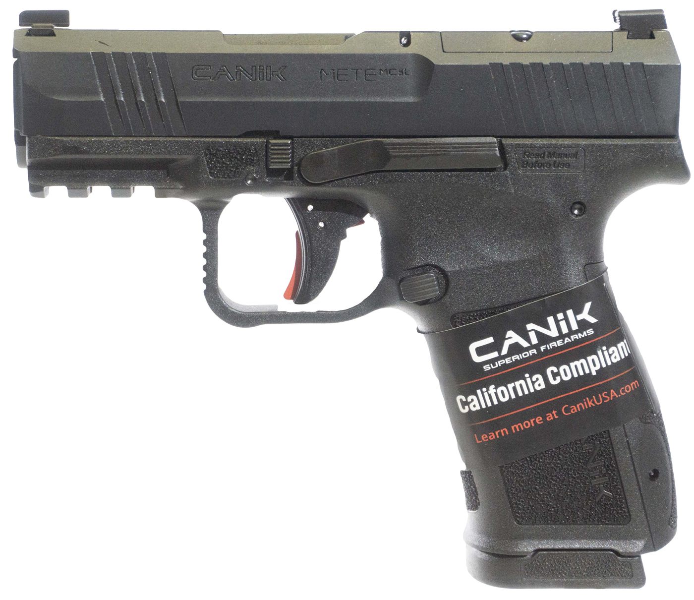 Canik HG7884CA-N Mete MC9L Compliant 9mm Luger 10+1 3.18in Black Steel Barr view 2
