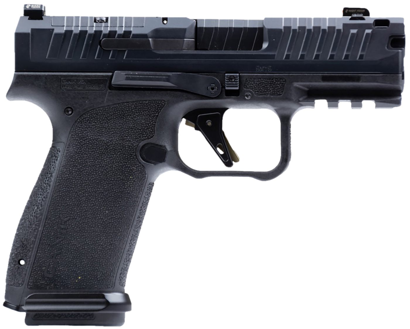 Canik HG8328N Mete MC9 Prime 9mm Luger 17+1 3.64in Black Nitride Compensate