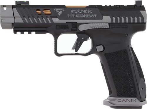 Canik TTI Combat Handgun 9mm Luger 18rd Magazines (2) 4.6in Barrel Smoke wi view 4