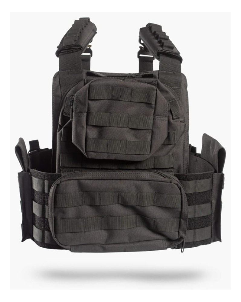 10 Ring Guard Dog Sheppard Body Armor Plate Carrier Black Quick Release