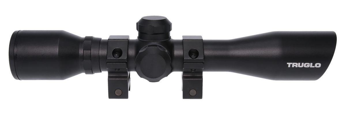 TruGlo Crossbow 4X32 Scope with Rings, Black - TG8504B3