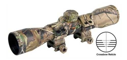 Truglo 4x32mm Compact Crossbow Scope with Weaver Style Rings - Reticle Camo view 2