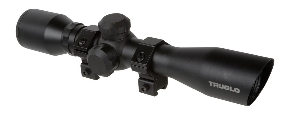 TRUGLO Compact 4x32mm Duplex Reticle Black Riflescope (TG8504BR)