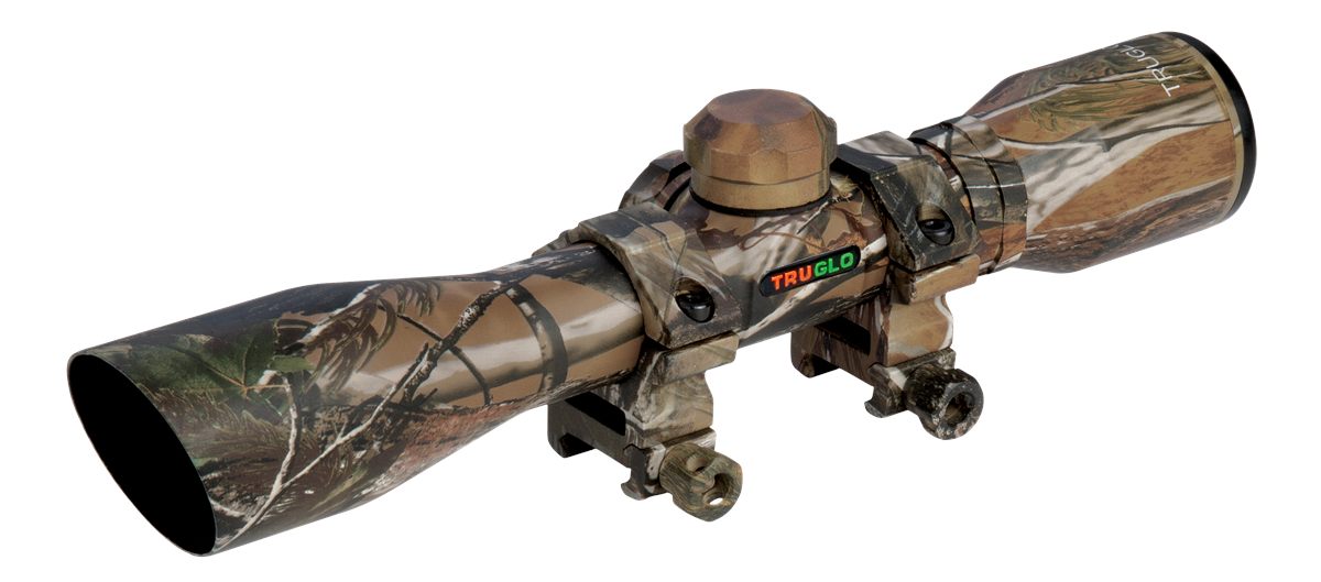 TRUGLO Compact 4x32mm Diamond Ballistic Reticle Camo Riflescope (TG8504CD)