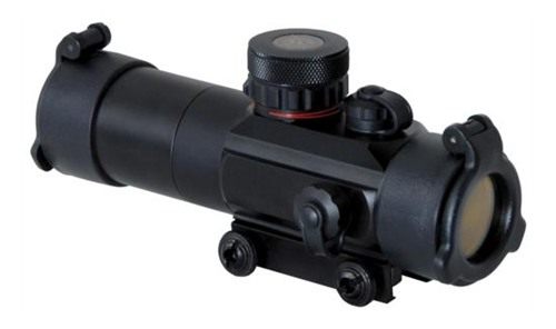 Truglo TG-8030TB Tactical Matte Black 1x 30mm 3 MOA Dual (Red/Green) Illumi view 2