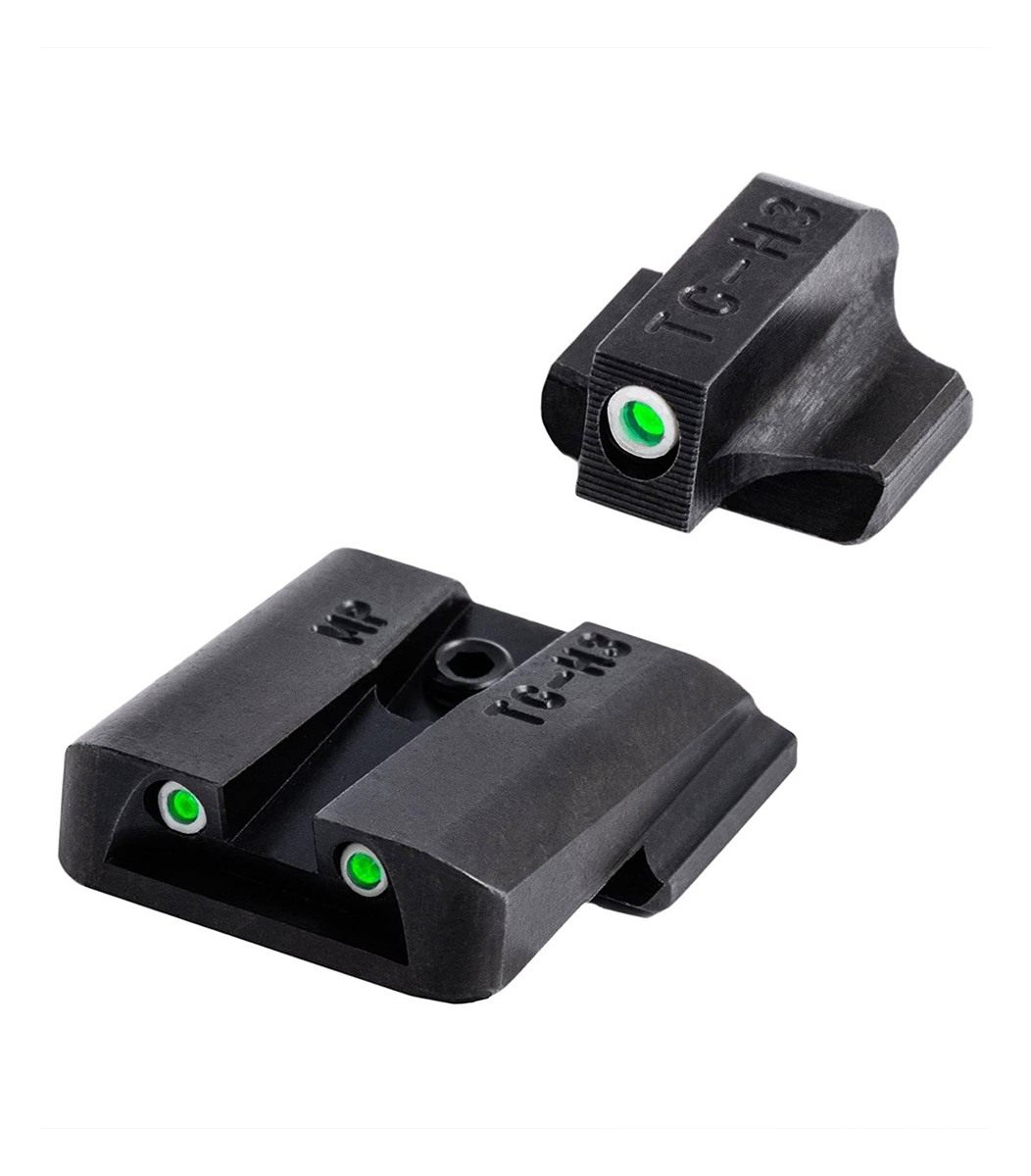 Truglo Pistol Optic, Glow in the Dark Green/White Dot Sight for Smith Wesso