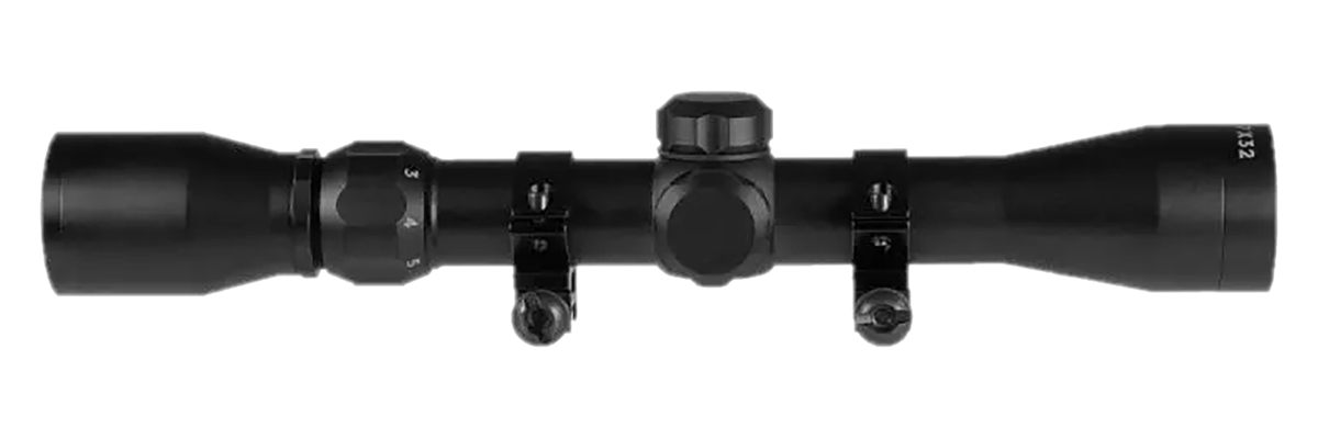 Truglo Trushot Rifle Scope w/Weaver Style Rings - 3-9x40mm 11.52-37.7' 3.15