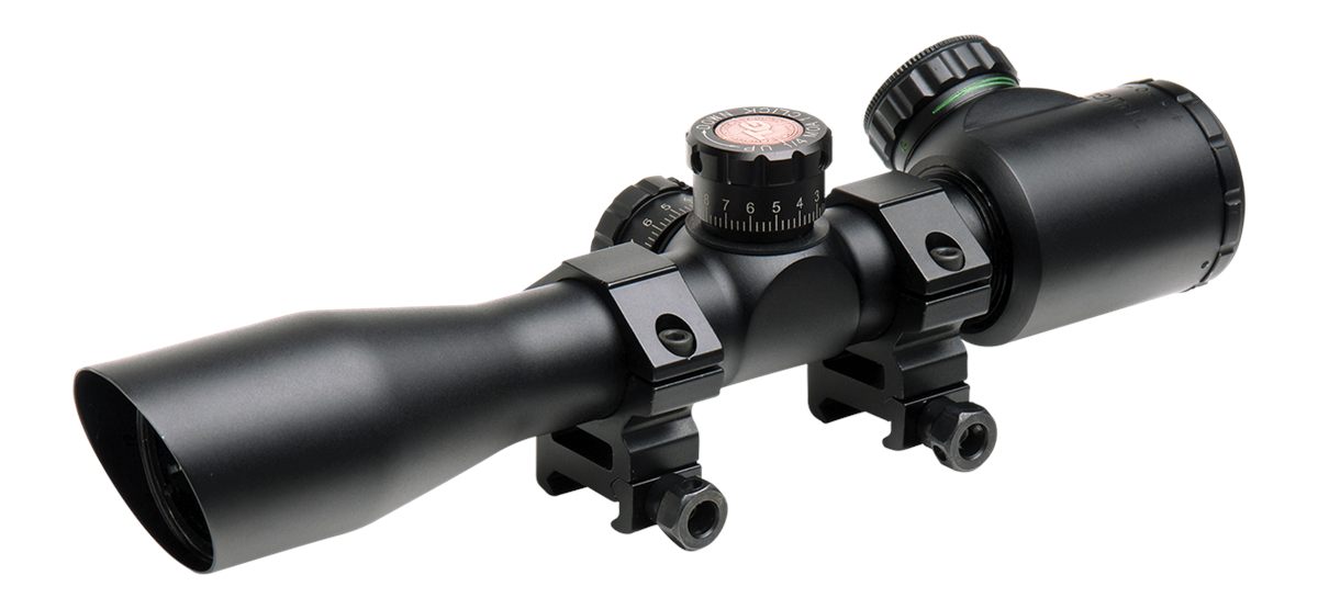 Truglo Tru-Brite Extreme Tactical Compact Rifle Scope with Rings - 4x32mm D view 2