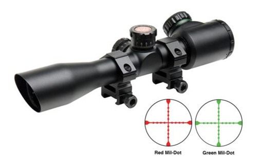 Truglo Tru-Brite Extreme Tactical Compact Rifle Scope with Rings - 4x32mm D view 4