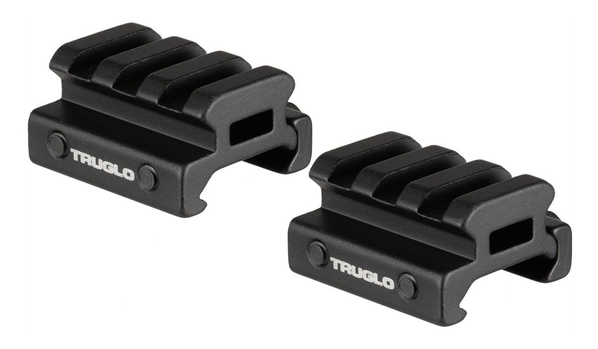 Truglo unisex adult 2-Piece Riser MNT Picatinny 1 2 PCS, Multi, 1.36 inches