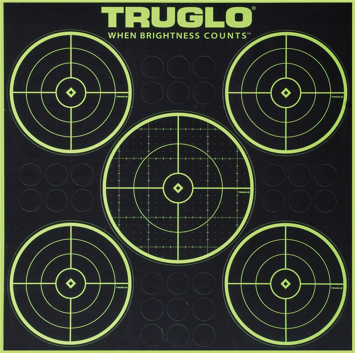 Truglo Tru-See 5-Bull 12X12 Bright Fluorescent Self-Adhesive High-Visible R view 2